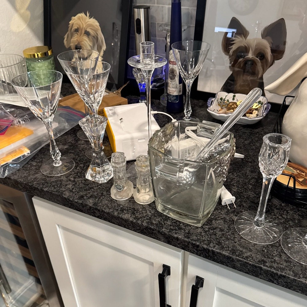 Elegant Crystal Glassware Set